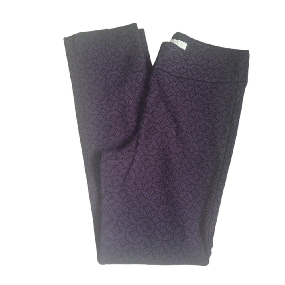Margaret M Purple Patterned Pants